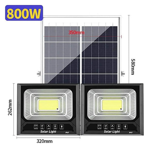 Heavy Hitter Solar Flood Light With Wireless Remote And Auto Dusk To Dawn Sensor Ultra Bright Waterproof Led Security Spotlight with solar panel.