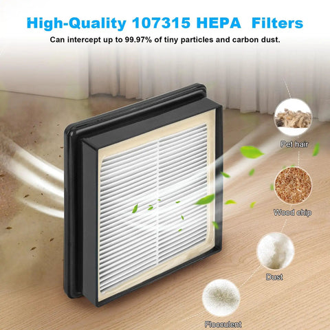 Top Notch HEPA Vacuum Filter Replacement For Backpack Vacuums Compatible With Super Coach Pro 6 And Pro 10 GoFree Flex Pro ProVac FS 6 Twin Pack