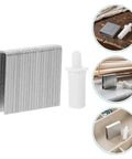 A Straight Up Game Changer For Sagging Wood Shutters Featuring 30 Spring Loaded Shutter Pins and Reliable White Plastic Louver Hardware.