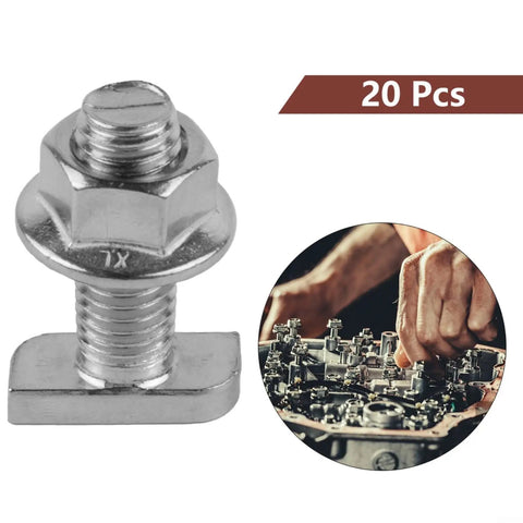 M8 Hammer Head Solar Screws Built From Top Shelf 304 Stainless Steel For Rock Solid Panel Mounting And Heavy Duty Rack Fastening With All Season Rust Resistant Performance And Clean Burr Free Grip, showing one screw with hex head.