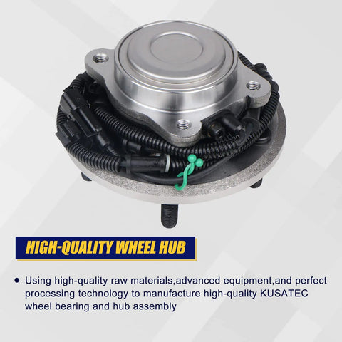 Precision Built Rear Wheel Bearing Hub Assembly 2 Pack For 08 12 Chrysler Town And Country Dodge Grand Caravan Volkswagen Routan shown top view with connectors.