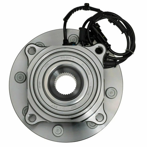 Heavy Duty Smooth Rollin Wheel Hub And Bearing Assembly For Ram 2500 3500 2012 To 2013 Models top view with wiring and seal.