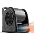 Floor Drying Air Mover With Warm Breeze And UV Lamp, 3 Speed High Velocity Blower showing airflow