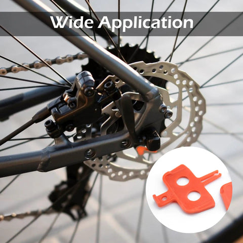 10 Pack Bike Disc Brake Pad Spacers And Pad Spreader Tool For Hydraulic Disc Brakes Keeps Pads From Closing Durable Orange Inserts