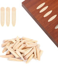 Pocket Hole Plug Kit From Solid Pine Wood Lightweight Durable Woodworking Plugs 50 Piece Set with drilling accessory shown