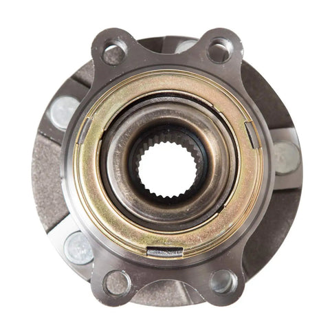Front Wheel Hub Bearing Assembly 29 Spline 5 Lug ABS Fits Nissan Altima Murano Quest Two Piece Set close-up view of bearing.