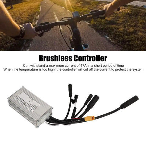 Three Mode Sine Wave Brushless Motor Controller For DIY Electric Conversion 24V 36V 48V 17A With Connector Aluminum Shell