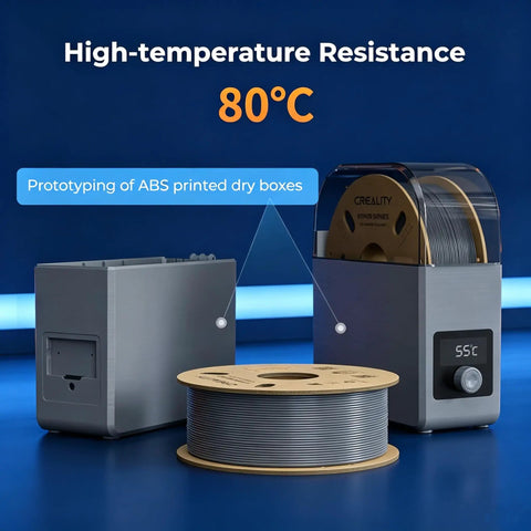 Premium Abs 3D Printer Filament 1.75Mm 1Kg White, used for prototyping ABS printed dry boxes with high-temperature resistance.