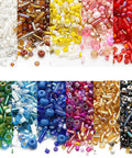 Top Shelf 800 Piece Assorted Black Glass Seed Beads With Multi Shape Spacer Mix Designed For Hustle Free Handmade Jewelry Crafting Creative Kits Wedding Accents And Prime Fashion Upgrades in various colors.