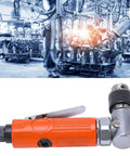 Professional Grade Industrial Heavy Duty Right Angle Air Grinder Cranking 25000 RPM for automotive metal cutting.