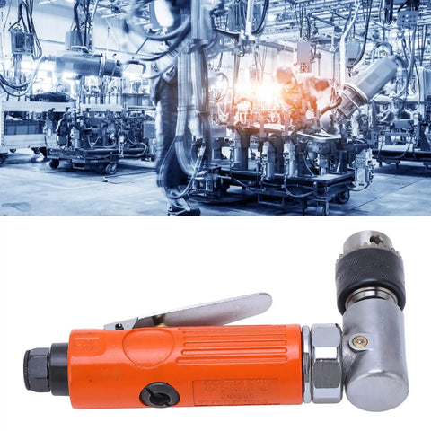 Professional Grade Industrial Heavy Duty Right Angle Air Grinder Cranking 25000 RPM for automotive metal cutting.