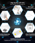 Components and features of Hexagon Garage Light With Rectangle Frame, Pro Grade Brightness 672W 86400 Lumens 6500K