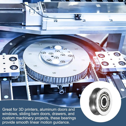 Twelve Pack Slick V Groove Ball Bearing Pulleys Designed For Smooth Linear Action And Built Rock Solid To Handle Any Gritty Job Without Breaking A Sweat Or Losing Your Cool, showcasing pulleys in machinery.