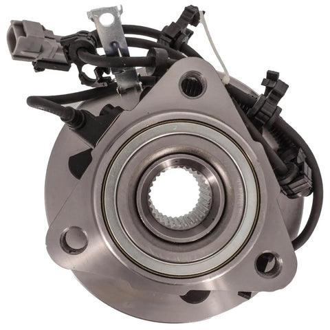 Top Shelf Front Wheel Hub Bearing Assembly For 1997 To 2004 Dodge Durango And Dakota Featuring Integrated Abs Sensor close-up view.