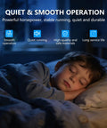 Child sleeping peacefully at night, showcasing quiet comfort enhanced by Heavy Duty Replacement Condenser Fan Motor 1/4 Hp At 850 Rpm 208 Through 230 Volt AC Blower Featuring Energy Saving Copper Core Windings Built Tough For Zero Hassle Hvac Cooling.