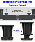 Suction Cup Support Feet for Heavy Duty Tire Dolly With 500 Lb Load Capacity And Smooth Rolling Garage Storage Rack, adjustable height.