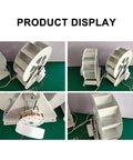 Off Grid Hydroelectric Generator For Ponds And Streams Outdoor Steel Water Wheel Power Unit Quiet Belt Drive Hydropower System For Rivers And Canals 100W Durable Corrosion Resistant.
