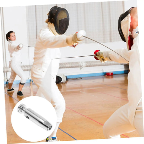 Fencers using Durable Practice Fencing Tip Replacement For Realistic Drills during sparring session