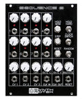 Kickstart Your Modular Rig With This Eight Step Analog Sequencer Kit featuring detailed knobs and jacks for CV outputs and clock sync.