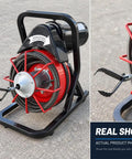 8 Piece Drain Auger Head Set Compatible With Milwaukee M18 Electric Snake Replacement Parts, heavy duty metal spiral spring.