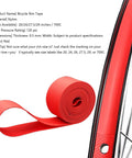 Rim Strip Protector For Road And Mountain Bikes, High Strength Nylon Anti Puncture Rim Liner, Red 2 Pack on bike wheel