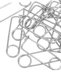 Rock Solid Heavy Duty Stainless Steel Spring Lock Pins For Farm Hitches And Industrial Gear With Unbreakable Anti Vibration Stability That Slams Down Easy, stacked from above.