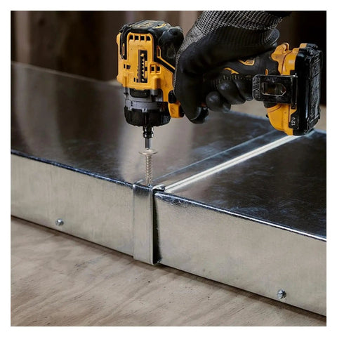 Using drill with Stainless Steel Phillips Washer Self Tapping Screws Set Pro Grade for metal fastening in M3 to M6 sizes