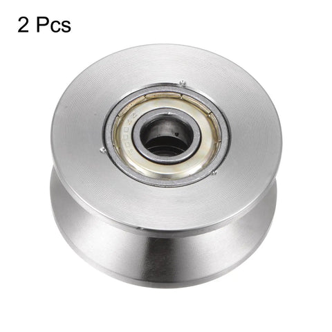 Top Shelf V Groove Track Rollers For Smooth Gate Glide Beast Mode Heavy Duty Double Bearing Design 304 Stainless Steel Build, 2 pcs roller.
