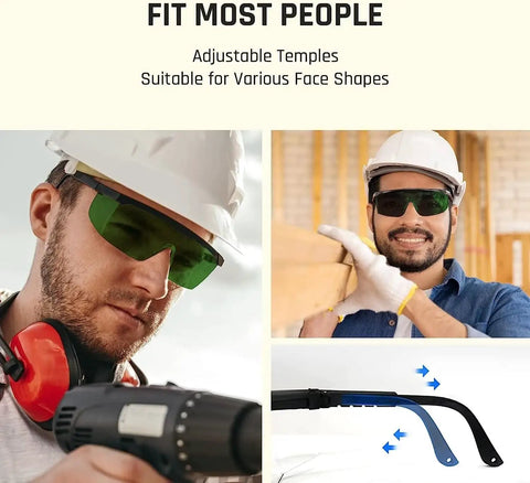 Top Tier Ipl Laser Safety Glasses With Straight Up Eye Protection For Hair Removal Procedures Blocking 200 To 2000 Nm Waves Premium Reliable Adjustments Five Pack on workers.