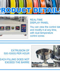 Real-time display panel of Beast Grade Desktop Pellet Extruder For 3D Printers shows control data and temperature zones.