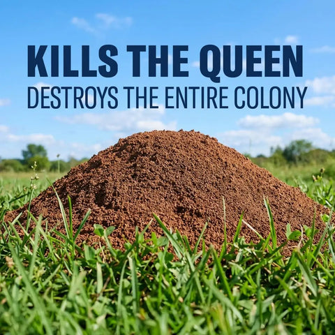 Fire Ant Killer Dust That Kills The Queen And Destroys The Mounds For Outdoor Use With Low Odor Formula Covers Up To 195 Mounds In A 1.5