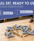 Heavy Duty Drywall Anchor Kit With 30 Self Tapping Screws For Hollow Walls Butterfly Expansion Fasteners on table