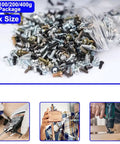 Self Tapping Screw Assortment Kit With Cross Head Flat Head Round Pan Head And Hex Socket Screws For Metalworking Fixes