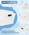 Top Notch Lockable Medicine Storage Box With Straightforward Combination Dial For Prescription Pills Snacks Phones And Daily Stash Secure Home Office Container Keeping Vital Gear Locked Up Tight No Hassle installation guide showing box assembly steps and combination dial.