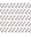 Flat Round Head Rivet Bolt Set Durable Installation Kit For Scrapbooking And Craft Lovers 50 Pairs M5 in rows