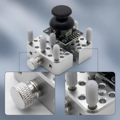 Precision Mini Vise Clamp With Silicone Posts For Electronics Soldering And Hobby Work Compact Third Hand Grip Tool adjustable aluminum vise holding PCB
