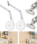 Hella Strong Soft Close Hinges For Toy Boxes with hydraulic cushions for safe lid closure and reversible mounting, 2 pack.