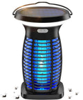 Outdoor Bug Zapper Solar Powered USB Rechargeable 4200V High Voltage Mosquito And Insect Killer UV Light Trap Waterproof