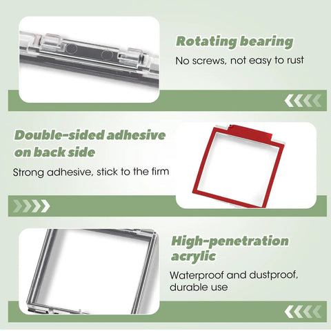 Power Button Cover Protector for Computers and Industrial Panels, Dustproof Waterproof Push Button Shield With Easy Adhesive Back