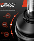 Close-up of Two Pack Rear Sway Bar Links Stabilizer Kit Fits Ford Explorer 2011-2019 with dust protection feature.