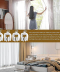 Fifty Piece Heavy Duty Ceiling Curtain Track Rollers With Flexible Bendable Clips and Rock Solid Construction For No Fuss Sliding In Modern Home Spaces in a stylish bedroom.