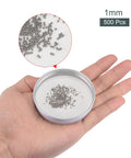 Top Shelf 304 Stainless Steel Precision Bearing Balls Set Featuring Grade G25 Tolerance with 1mm size, 500 pcs in hand.