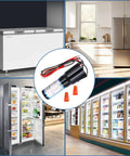 Dead Simple 3 In 1 Hard Start Kit For Refrigerators And Freezers with relay and wires in a kitchen setting.