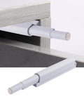 Pack Of 16 Soft Close Cabinet Door Dampers Nylon Quiet Drawer Damper Soft Close Retrofits For Kitchen Bedroom Furniture Hardware No More Door Slams Hella Smooth Operation Solid Gear showing two dampers in gray on a drawer.