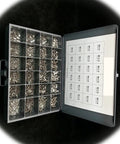 Heavy Duty Stainless Steel Metric Allen Head Socket Cap And Countersunk Screws Assortment Kit 1600 Pieces open case display