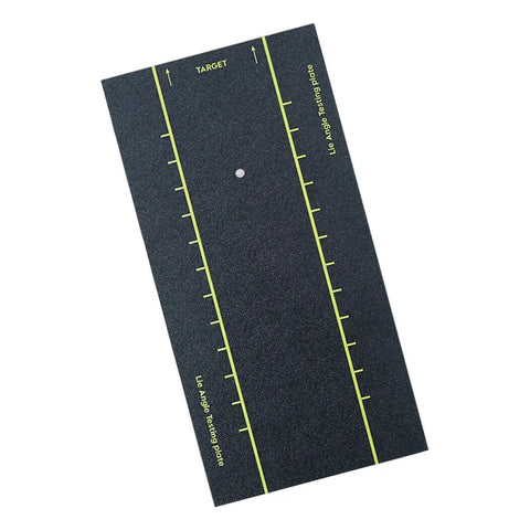 Swing Analysis Board With Lie Fitting Indicators For Right And Left Handed Players To Level Up Your Swing Mechanics With Durable ABS Surface 40 By 20 Cm showcasing lines on textured surface.