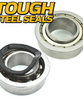Heavy Duty Front Axle Conversion Kit Trading Grabby Bushings For Zero Friction Spin Bearings with tough steel seals.