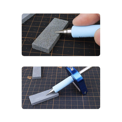 Top Shelf Steel Modeling Scriber Pen for Glass And Ceramic Etching Plus Metal Carving Marks with sharpening stone.