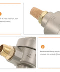 Quick Exhaust Valve For Tire Changer Machines Heavy Duty Pneumatic Dump Valve With Reliable Flow Control Built Tough Metal With Easy Fit With Various Workshop Tire Changer Parts, threaded metal body