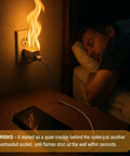 Top Tier Fire Prevention Stickers For Outlets And Power Strips Straight Up Reliable Auto Suppression Pads With Effortless Peel And Stick Setup Keep Your Plug Safe From Wild Electrical Flames Pack Of Twenty on wall outlet with flames.